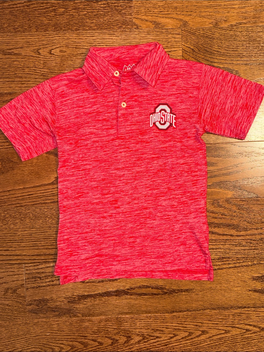 Size 7 boys Wes and Willy Ohio State polo shirt.